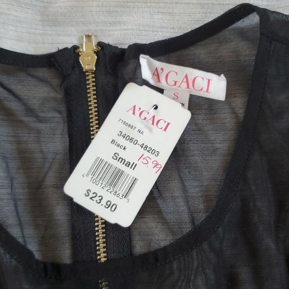 Sheer Black Lace Crop Top - Picture 7 of 7